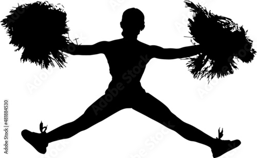 Cheerleader Silhouettes Cheerleader SVG EPS PNG