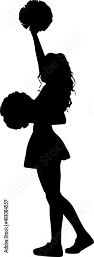 Cheerleader Silhouettes Cheerleader SVG EPS PNG