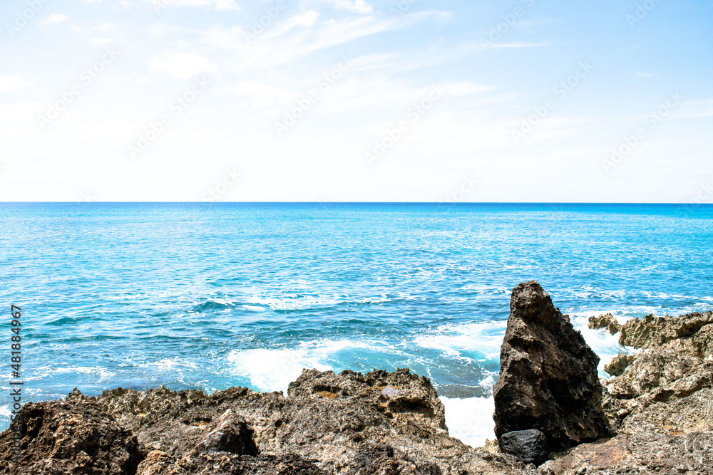 rocks and sea