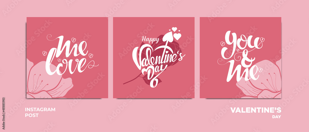 valentine design with greeting as social media post valentine design with greeting as social media post