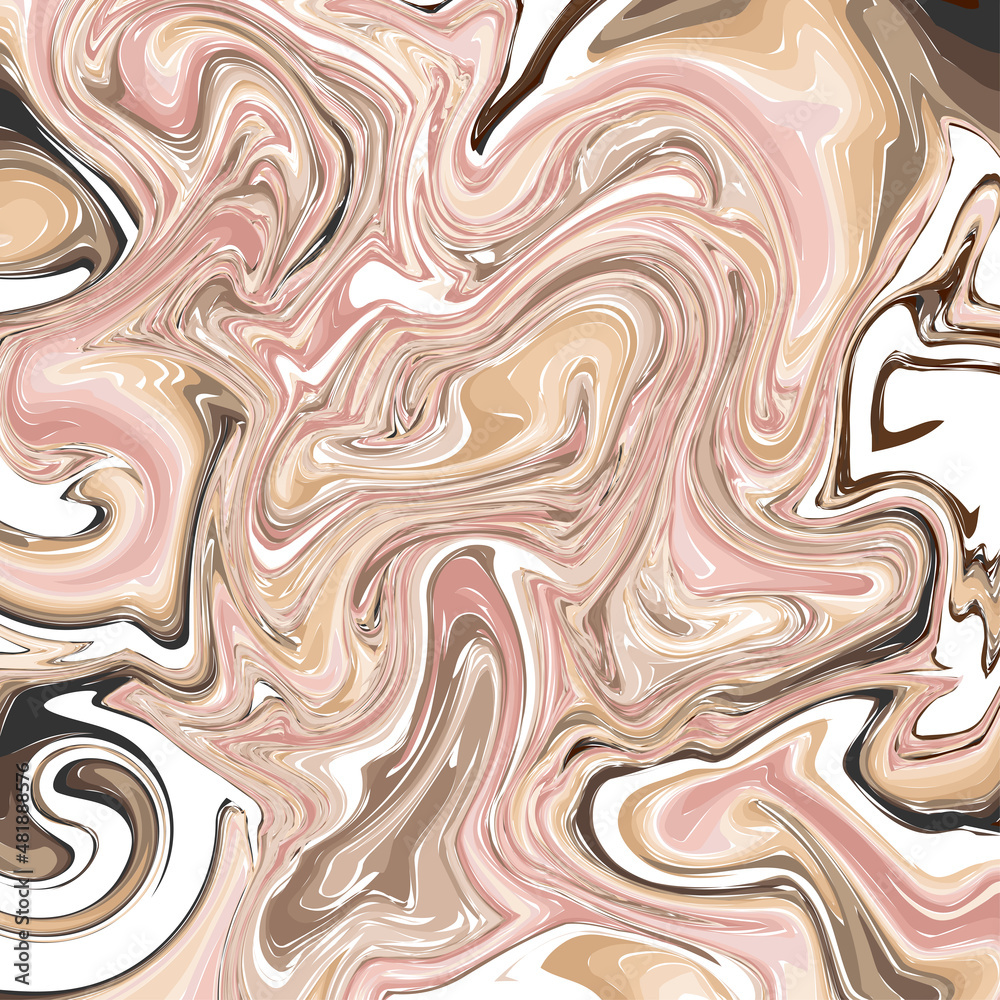 Milky and pink marble pattern. The liquid texture of golden marble. 
