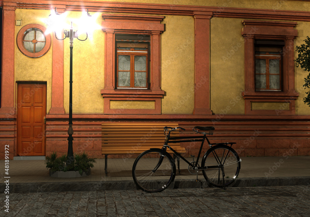 Bike night, bicycle, old, home, old house Bike night, bicycle, old, home, old house