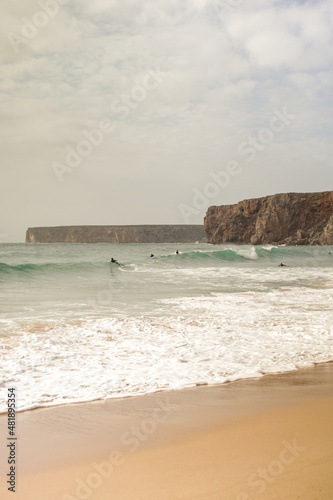 Fototapeta Naklejka Na Ścianę i Meble -  Ocean beach, cliffs in Portugal