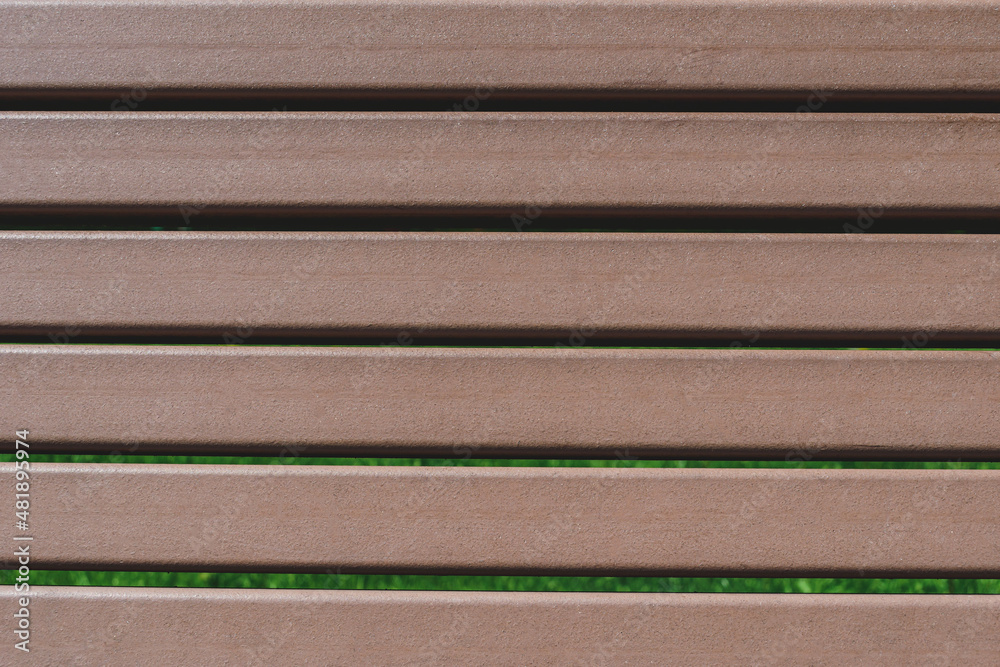 Closeup, texture background of wooden slats. Lattice made of natural wood.