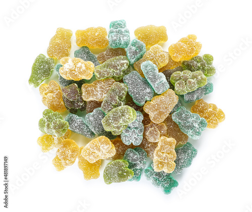 Pile of colorful sugar-coat...