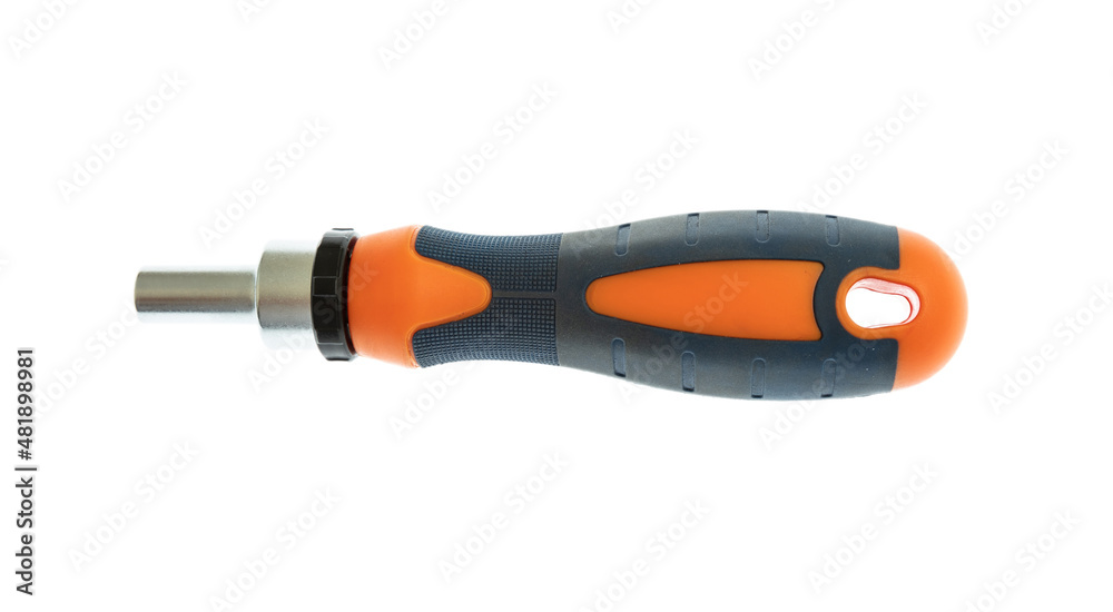 Screw drive tool isolated on white background. Adjustable Torque screwdriver Screw drive tool isolated on white background. Adjustable Torque screwdriver