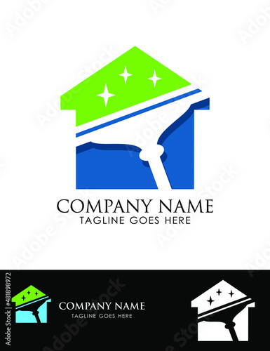House Cleaning Logo Sign 