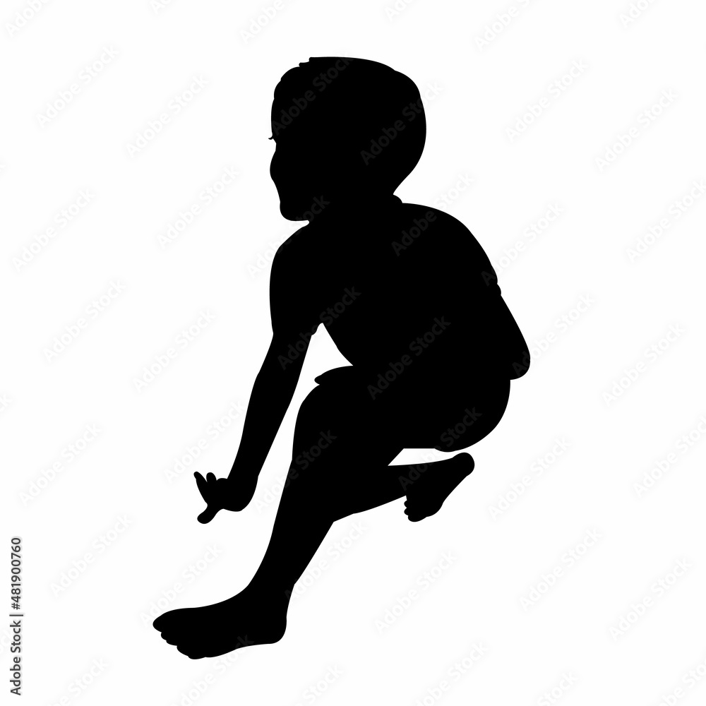 a boy body silhouette vector a boy body silhouette vector