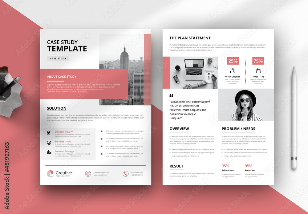Business Case Study Stock Template | Adobe Stock