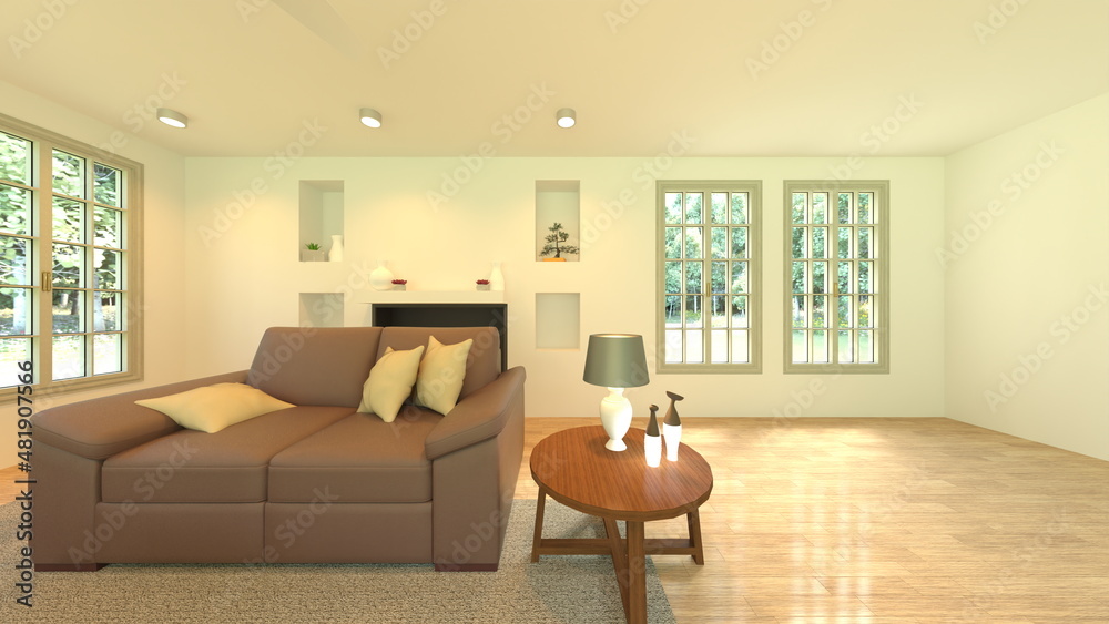 Fototapeta premium リビングルーム