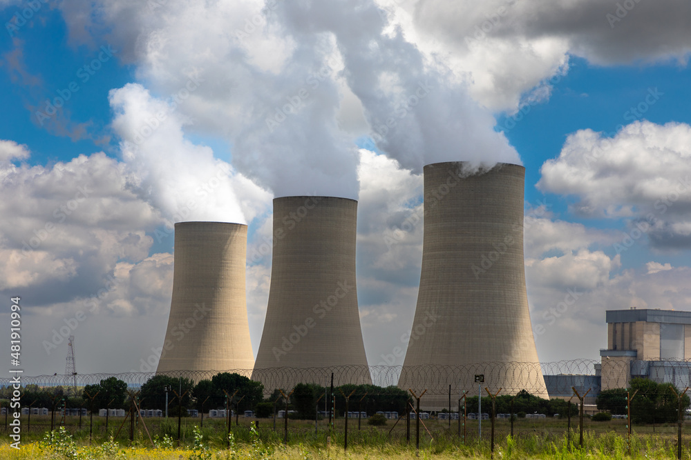 Cooling towers of a Coal fired power station in South Africa