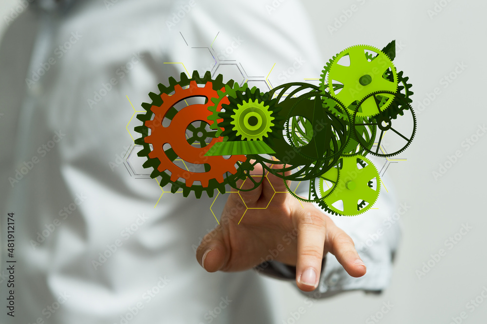 Eco manufacture abstract technology background. Eco manufacture abstract technology background.