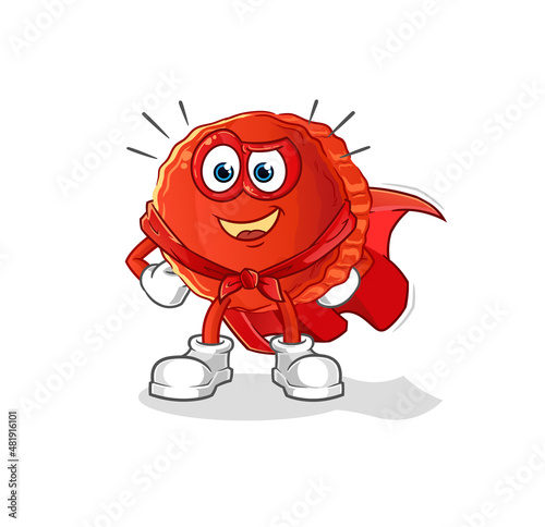 bottle cap heroes vector. cartoon character