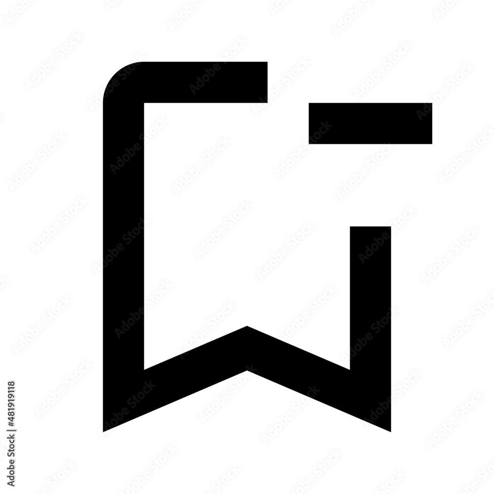 Bookmark Remove Icon, Bookmark Delete Icon

