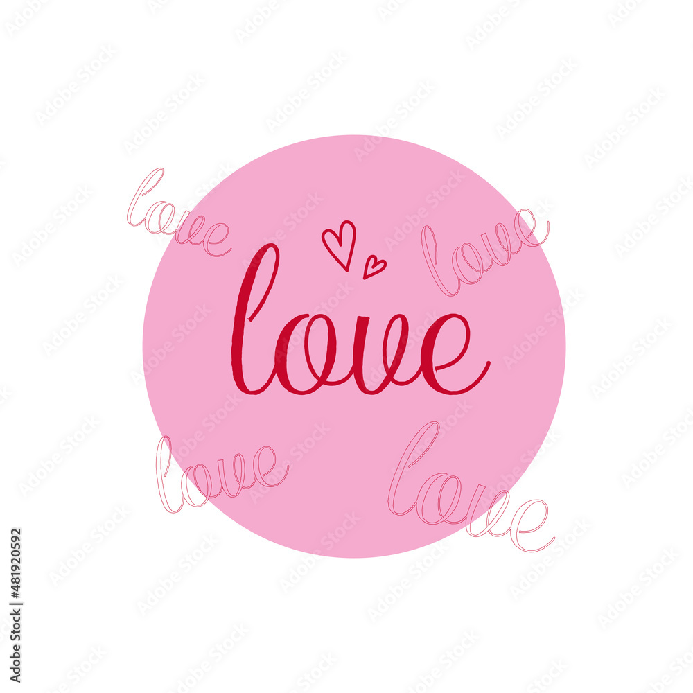 Happy Valentine's Day lettering banner
Happy Valentine's Day lettering banner