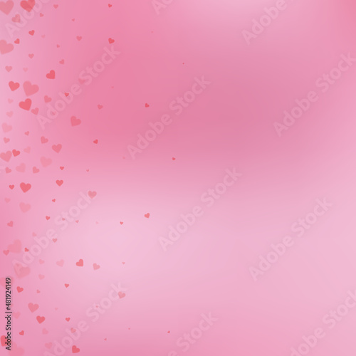 Red heart love confettis. Valentine's day gradient © Begin Again