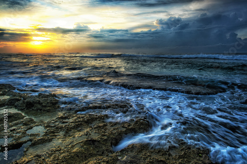 sunrise indian ocean sri lanka