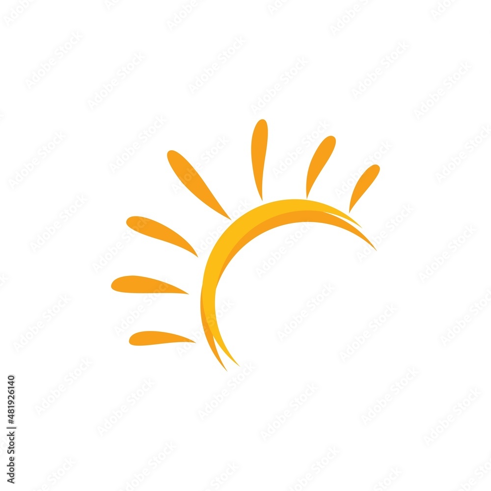 Obraz premium sun illustration logo