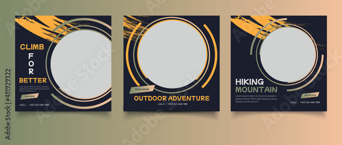 Instagram posts collection for hiking in nature