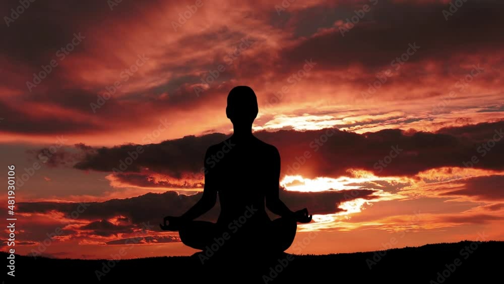 Woman Meditating outdoor Woman Meditating outdoor