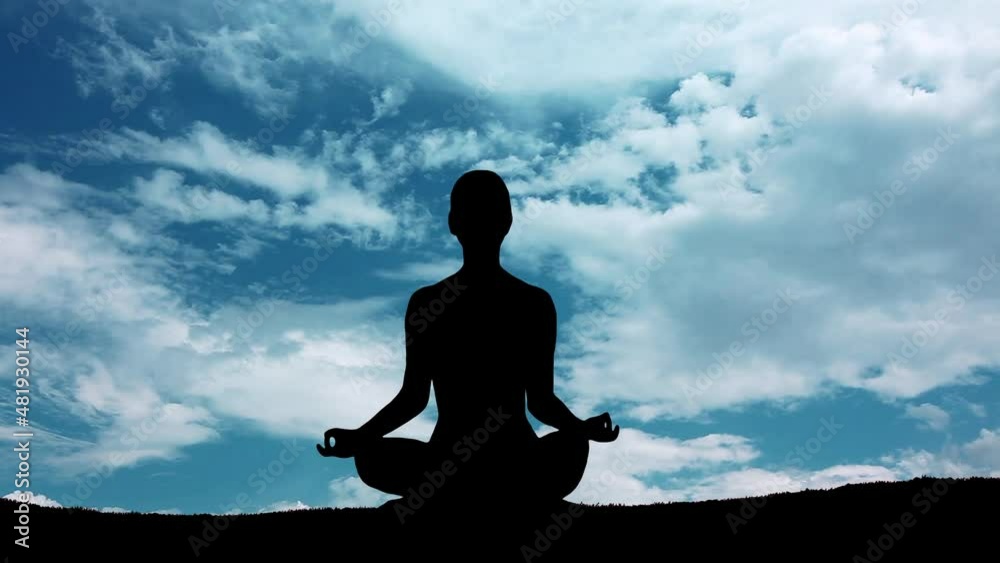 Woman Meditating outdoor 