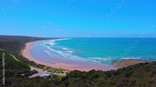 Guvvos beach Anglesea Victoria Australia. Great Ocean Road coast travel site photo