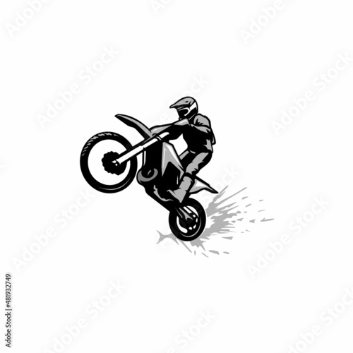 motocross illustration vector
