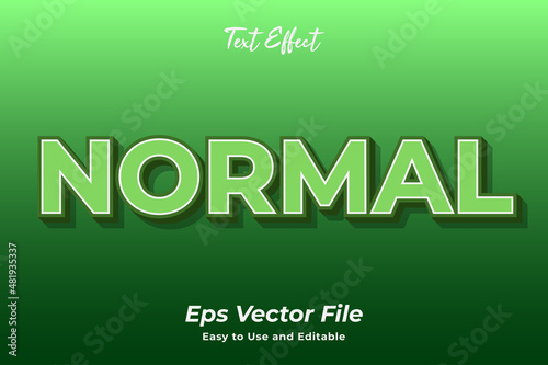 Normal text effect. editable and easy to use. premium vector