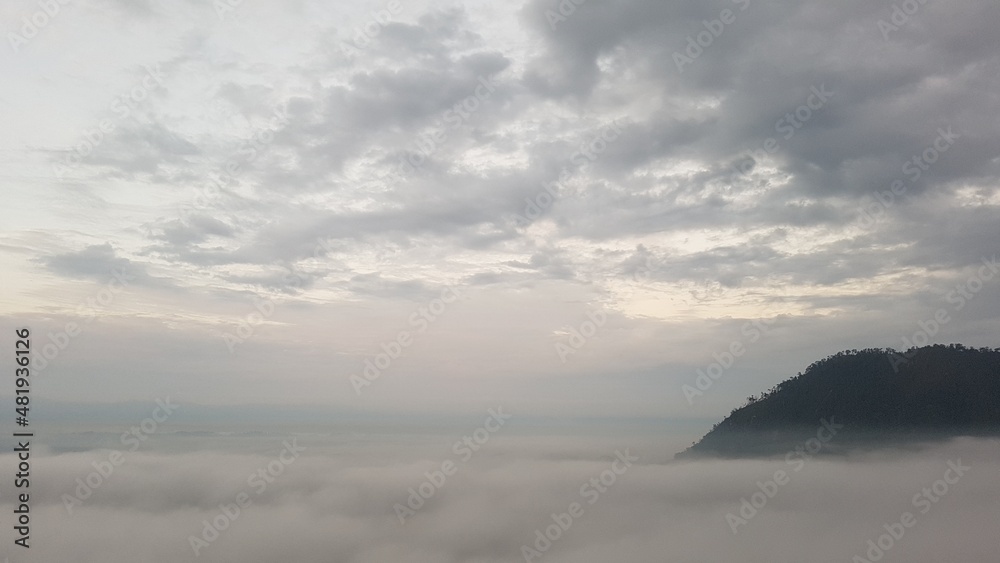 fog in the mountains