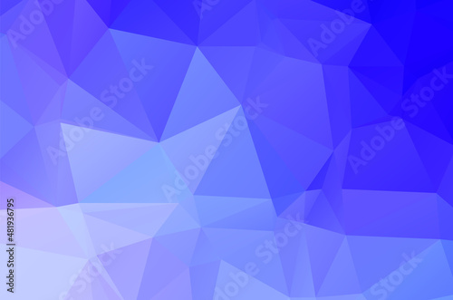 Abstract triangulation geometric blue background