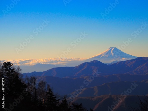 稜線から望む富士山 © Matty Tokyo