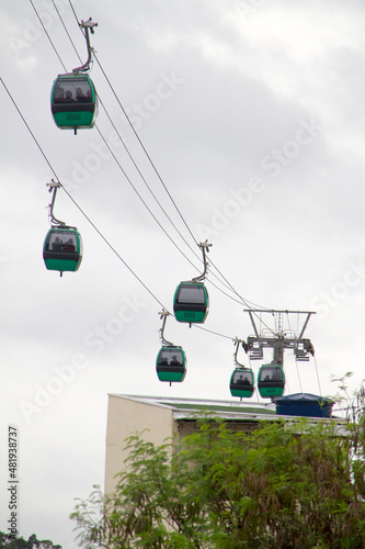 cable car in the city of appeared from the north in Sao Paulo, Brazil. © BrunoMartinsImagens