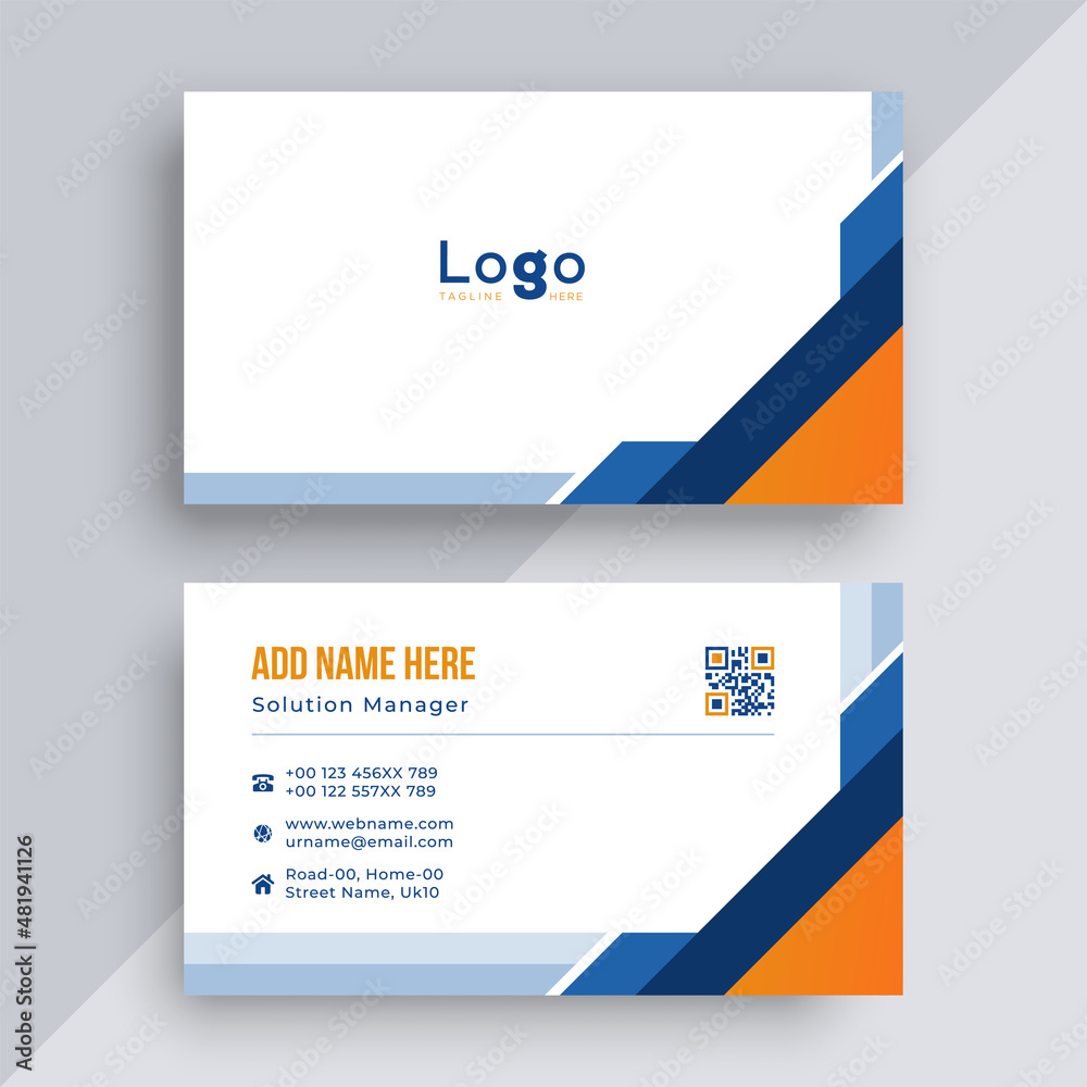 Minimal business card print template design. Simple clean layout. Minimal business card print template design. Simple clean layout.