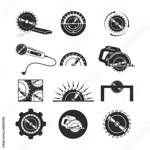 circular saw vector illustration design