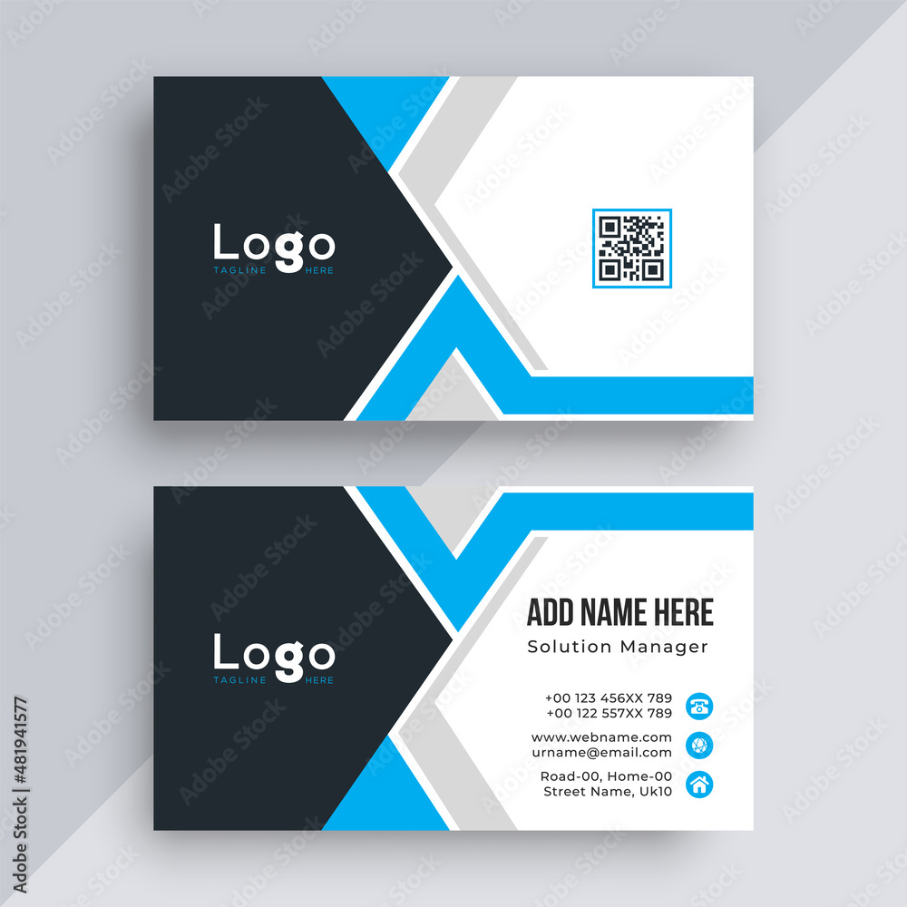 Modern geometric business card Modern geometric business card
