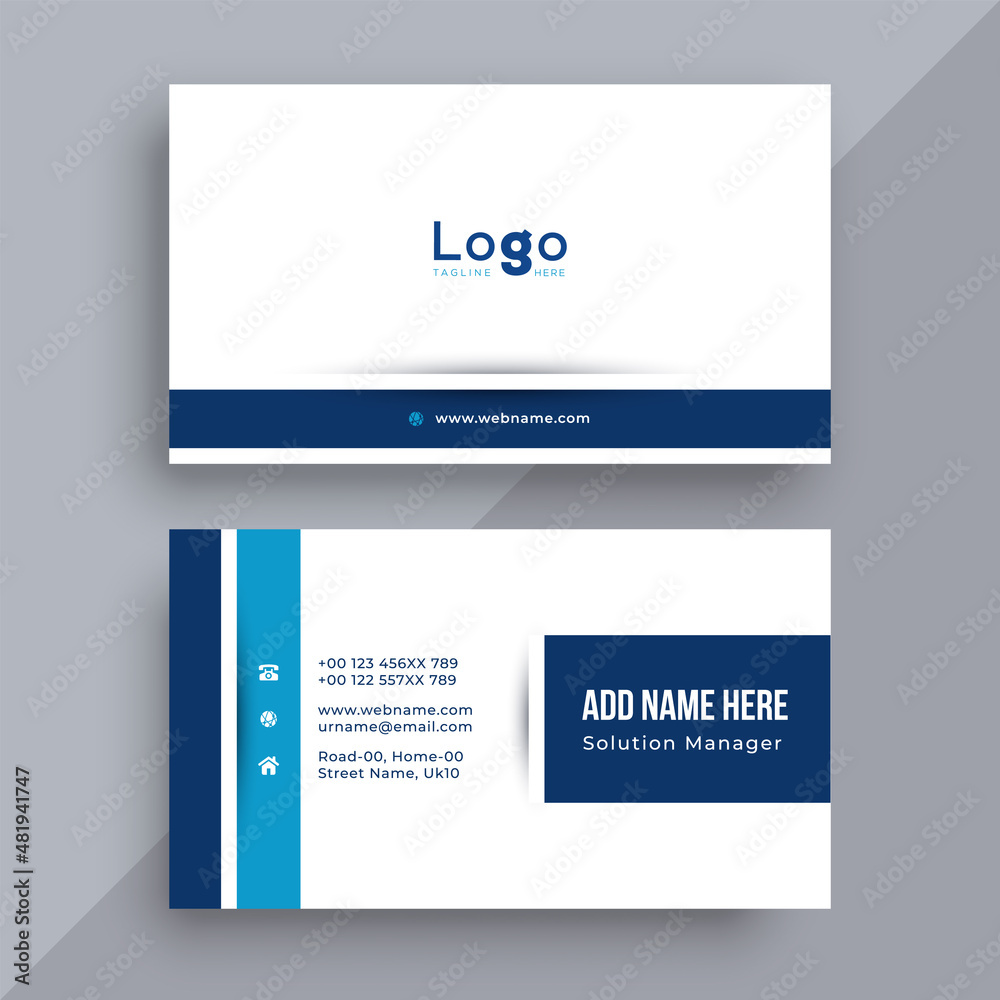 Modern geometric business card