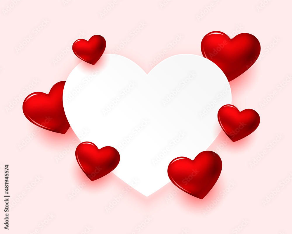 realistic valentines day greeting background realistic valentines day greeting background