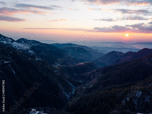 Sunset views of Dalhousie Himachal Pradesh, India. © 3 Travelers