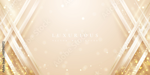 Luxurious Abstract golden background with shiny gold lines and empty space for your promotional text