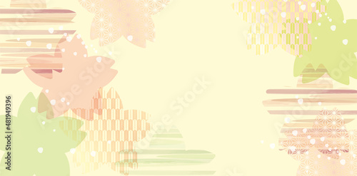 桜の背景イラスト
