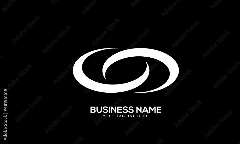 Alphabet CD or DC infinity moon design monogram vector logo template Alphabet CD or DC infinity moon design monogram vector logo template