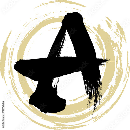 A（筆文字・手書き・描き文字）