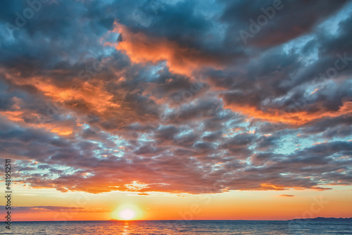 Sky texture for illustration, 3D rendering, digital art.