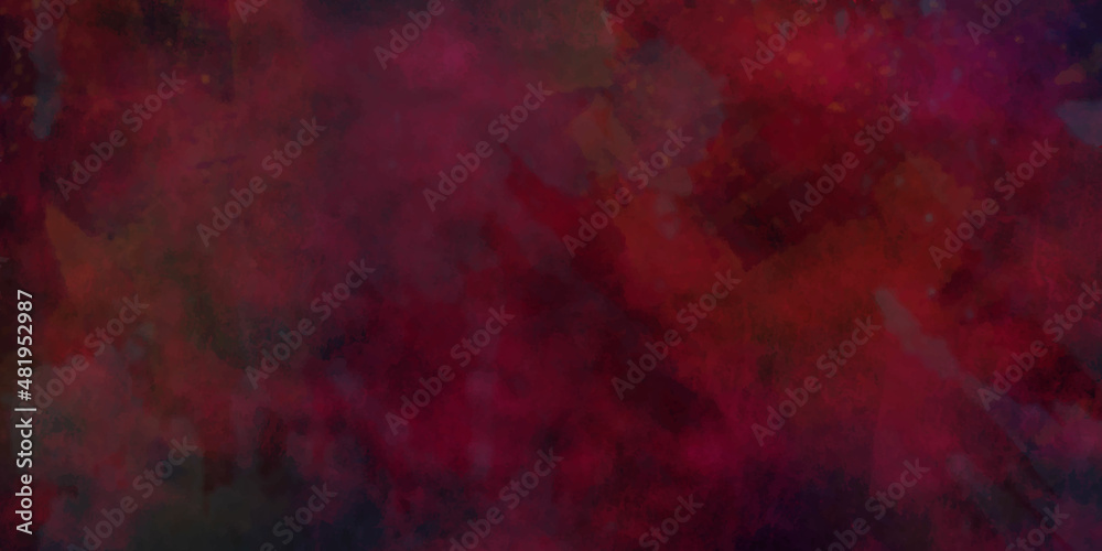 Abstract dark red texture background. Red weathered wall textured background with garnet tones. Aged wall.