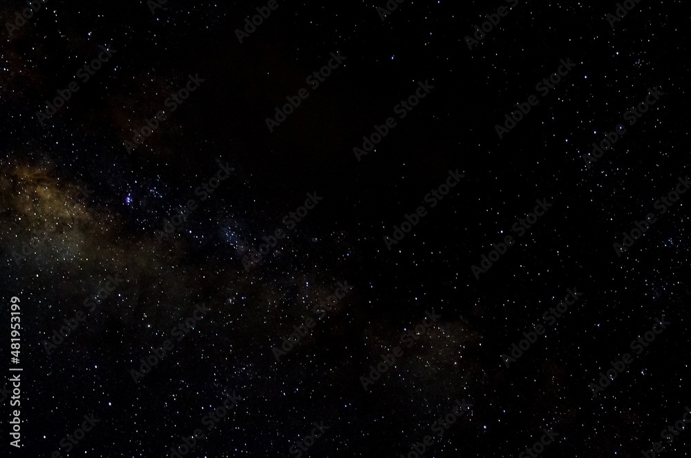 Stars and galaxy outer space sky night universe black starry background of shiny starfield
