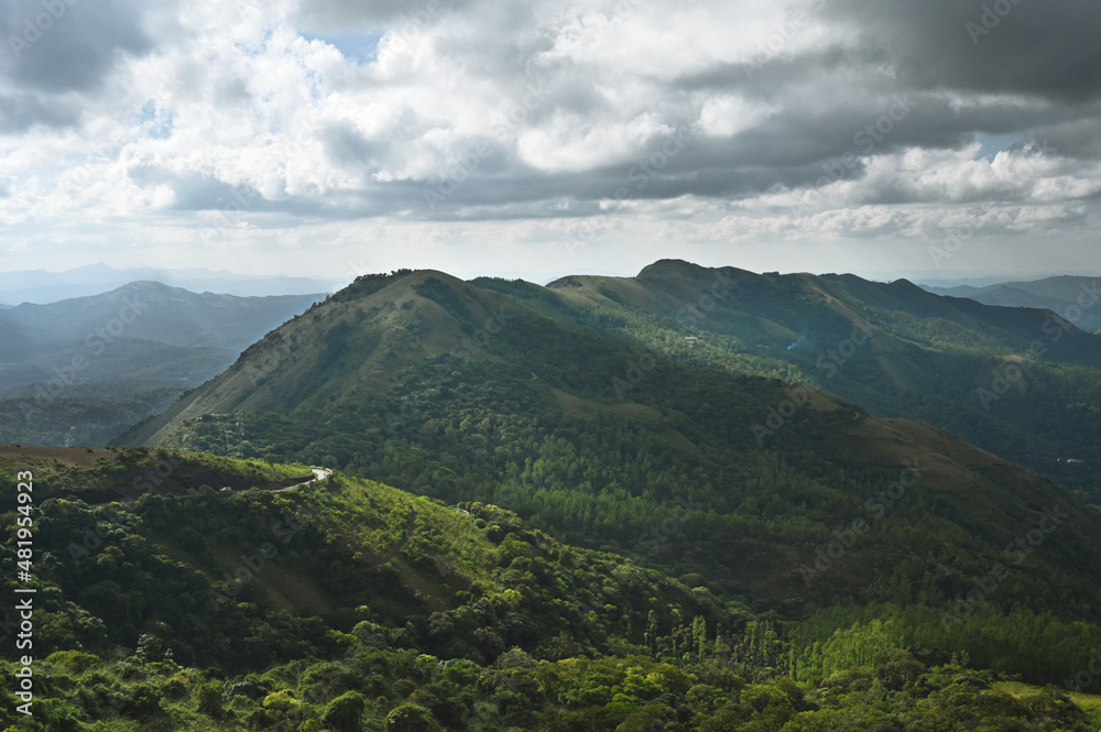 View from Mulayangiri peak, Karnataka
