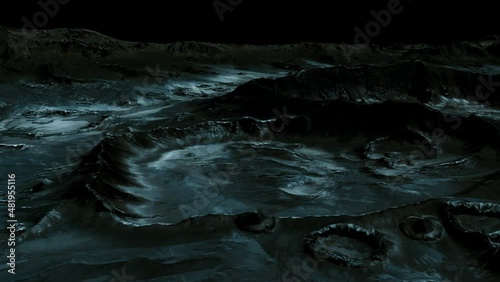 Moon surface with many craters