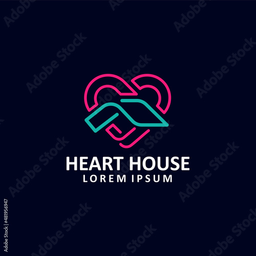 House vector Logo. Real Estate logo, Builder logo, Roof Construction logo design template illustration