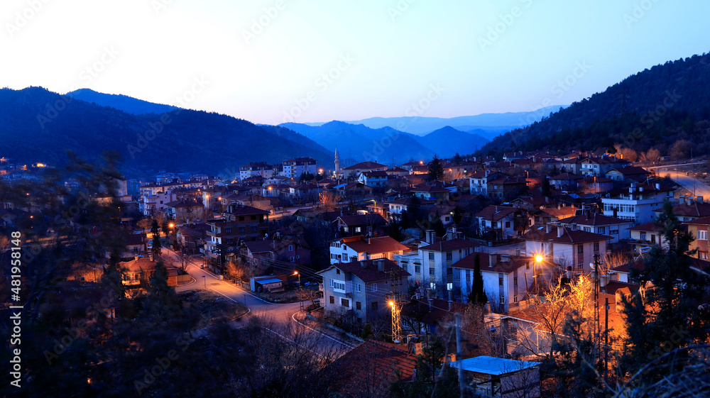 panorama of the city of night