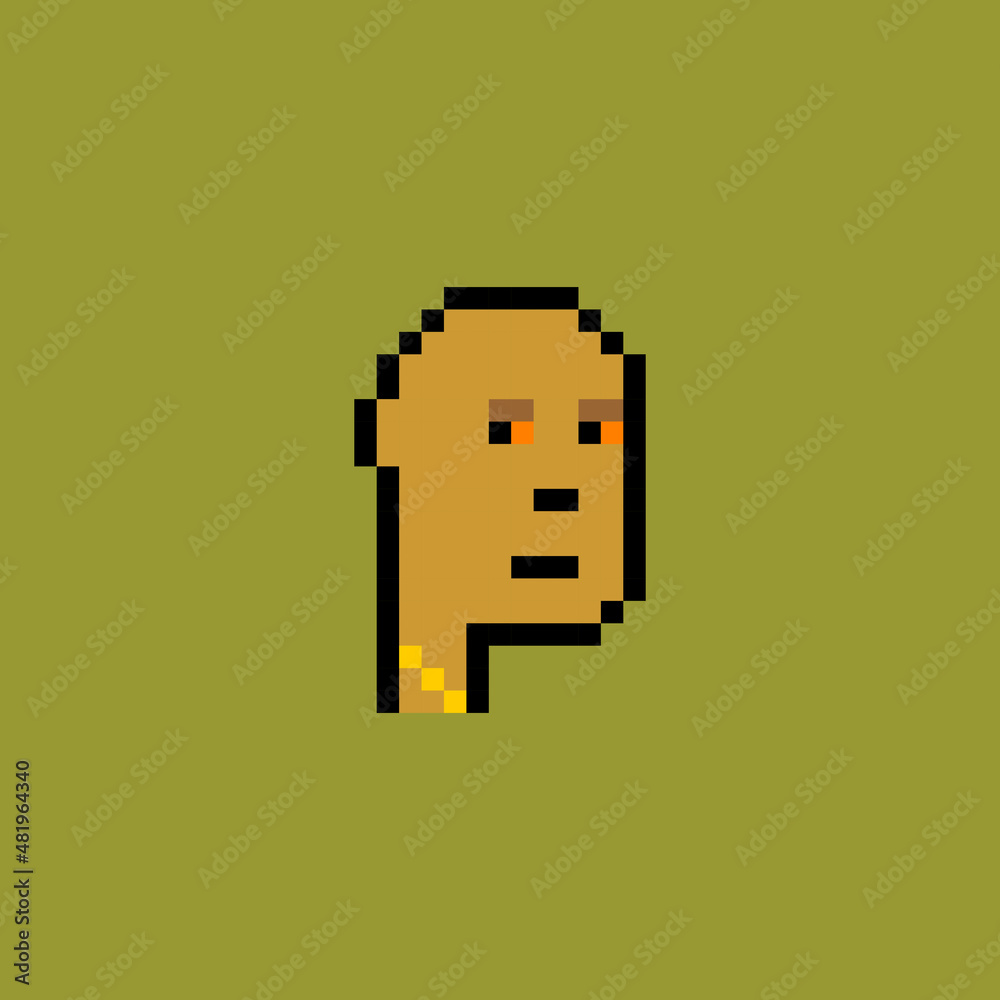 cyberpunk pixel art simple design vector
